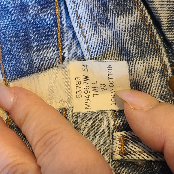 Vintage Chic acid washed jeans plus size 20 straight leg high waisted - Picture 4 of 11